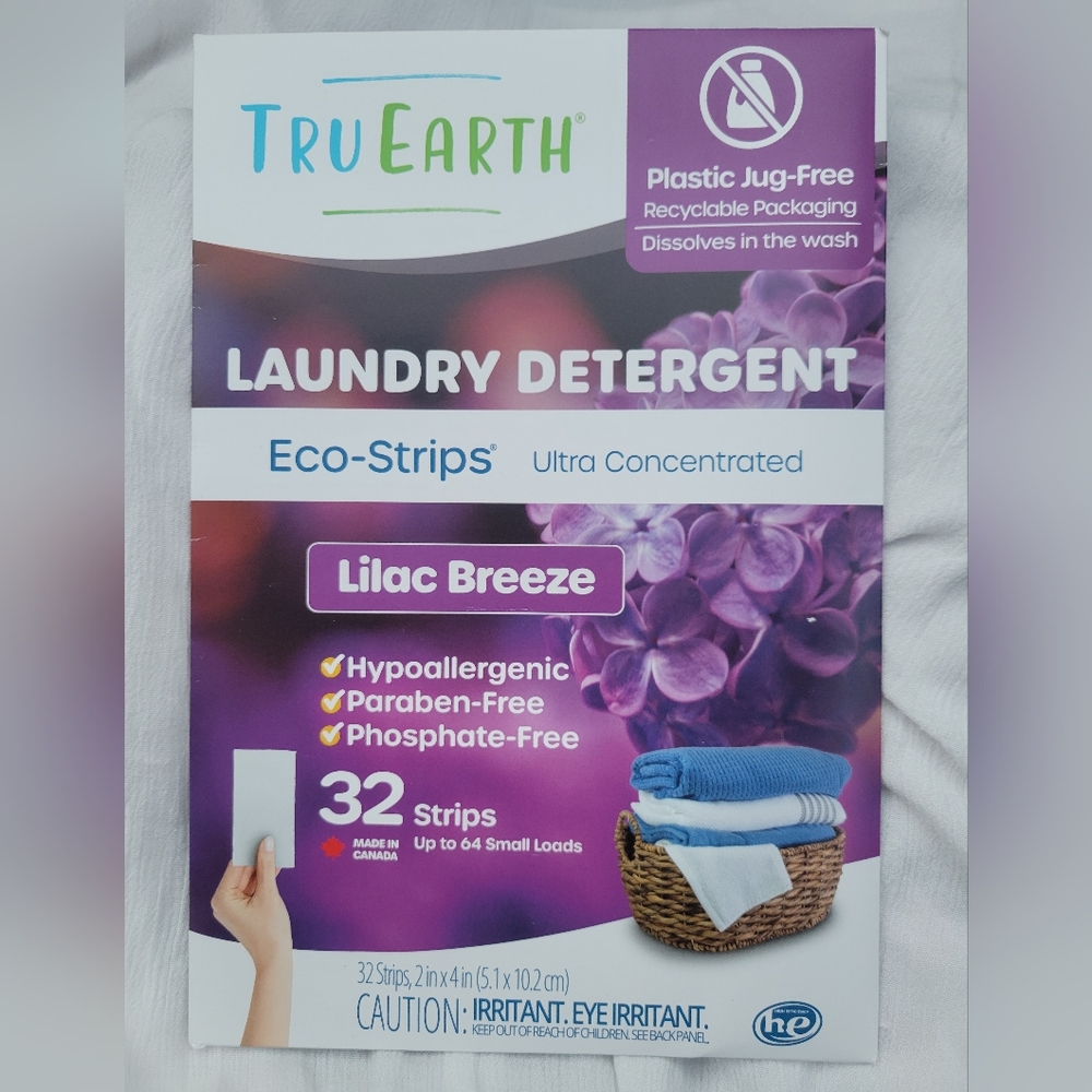 Tru-Earth Lilac Breeze Laundry Detergent Strips 32 Strips